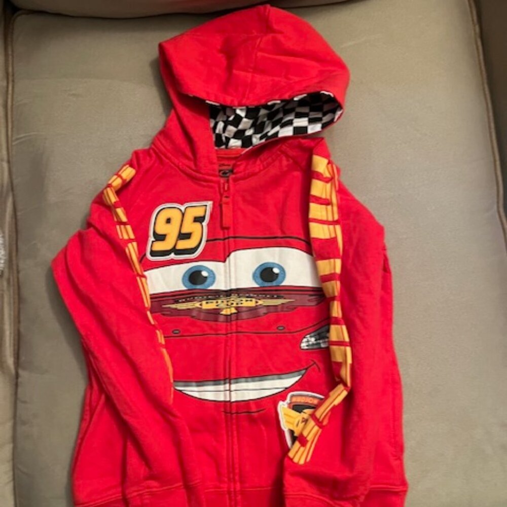 Disney Pixar Cars zip hoodie size 7